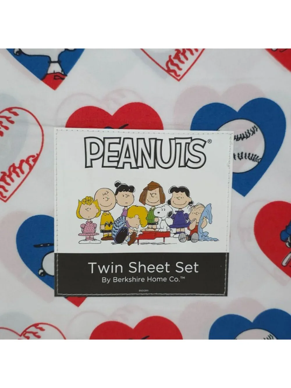 Peanuts Snoopy Twin Sheet Set Summer Heart Baseball Softball Kids by Berkshire